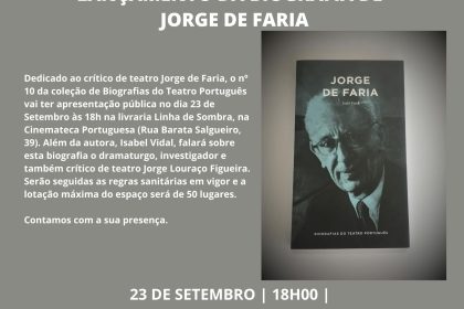 Lançamento da Biografia de Jorge de Faria